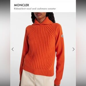 Moncler 2025 Orange Women's Sweater